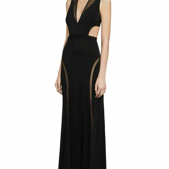 NWT NEW BCBG MAX AZRIA $338 BLACK ADELE OPEN BACK - Picture 5 of 11